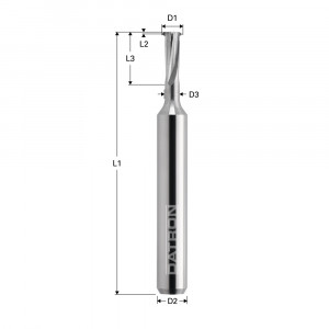 Freza pentru filete M1.8, Datron 00680018E, 1.26x3.0mm - Img 2