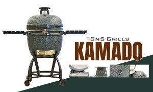 Gratar carbuni din ceramica de tip Kamado SNS GRILLS SUA - Img 7
