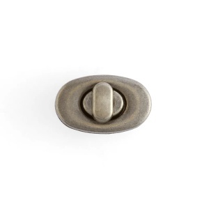 Incuietoare metalica Kora pentru genti Tandy Leather SUA (25 x 16 mm, lucioasa) - Img 3