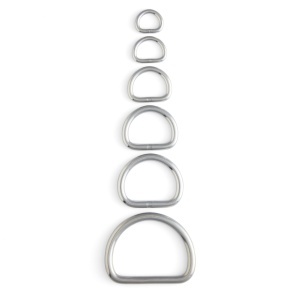 Inel D din inox sudat manual, 51 mm - Tandy Leather 1142-06 - imagine 2