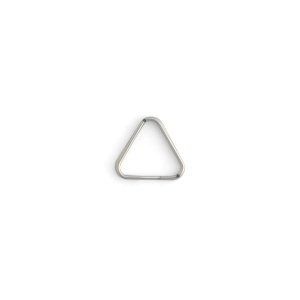 Inele despicate triunghiulare din inox 13 si 16 mm, set 10 buc - Tandy Leather - imagine 4