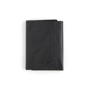 Interior de portofel tri-fold din piele de vitel neagra Tandy Leather, 10 buzunare carduri, cu sablon - imagine 2