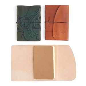 Kit carnetel de calatorie cu coperta din piele Tandy Leather, 10 x 15 cm - imagine 5