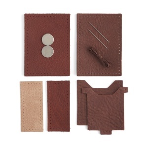 Kit portofel cu clip pentru bani Bison din piele de bizon Tandy Leather, 10 x 7,6 cm - imagine 5