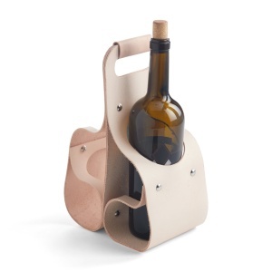 Kit suport din piele pentru sticla de vin Tandy Leather