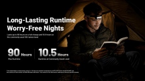 Lanterna Frontala Nitecore HA19 RGB, 600 Lumeni, 130 Metri, Lumina Rosie, Verde si Albastra, AA, IP68 - Img 12