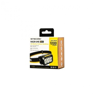 Lanterna Frontala Nitecore HA29 UHE, 1200 Lumeni, USB-C, Acumulator 2500 mAh, Rezistenta la Frig, IPX8 - Img 2