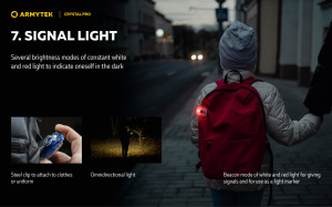 Lanterna multifunctionala Armytek Crystal Pro Blue 220 lm reincarcabila Micro-USB - Img 19
