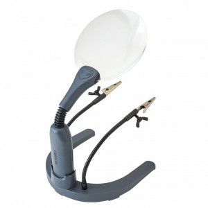Lupa hands-free HelpingHands, putere 2x cu cleme reglabile - Carson - Img 1