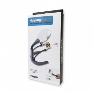 Lupa hands-free HelpingHands, putere 2x cu cleme reglabile - Carson - Img 6