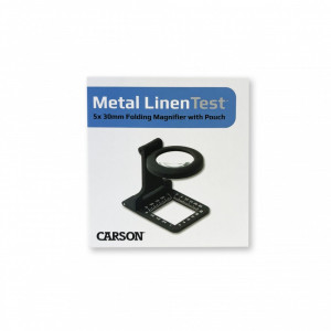 Lupa pliabila Metal LinenTes cu LED și masuratori 5x30 mm - Carson - Img 5