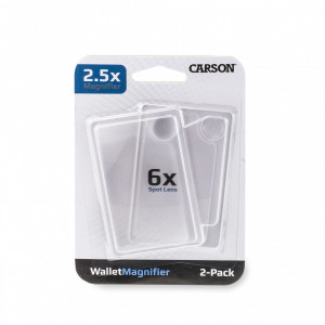 Lupa Wallet Twin Pack Mag, putere 2.5x, cu lentile spot de 6x, Carson - Img 5