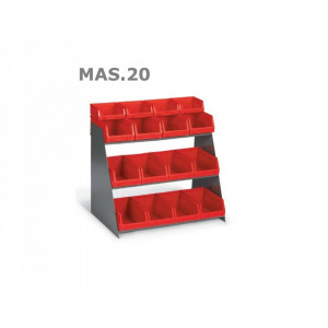 M.A.S. 20 Stand 16 cutii organizare / depozitare piese