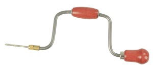Masina de gaurit manuala 25 cm cu manivela si burghiu, Pebaro
