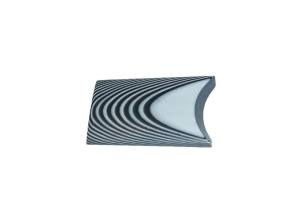 Material compozit pentru maner cutit G10 - 9.5 mm, Black/White
