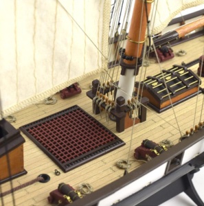 Navomodel Schooner american Harvey, scara 1:60 Kit model de navă din lemn - Artesania Latina - Img 6