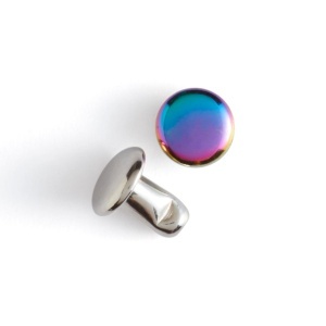 Nituri cu cap dublu, finisaj curcubeu (Rainbow), set 20 buc - Tandy Leather - imagine 2