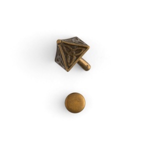 Nituri decorative piramida celtica, fara nichel, set 6 buc - Tandy Leather - imagine 7