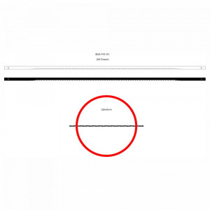 Panze traforaj cu pin, latime 3 mm Niqua Pinned Coping Regular