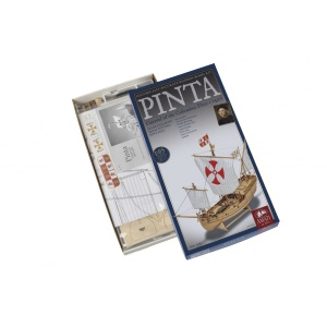 Pinta - Caravela lui Columb 1492, Navomodel Amati, Scara 1:65 Lungime 45cm - Img 1