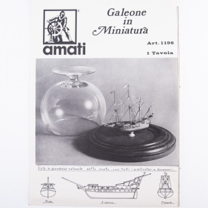 Planuri constructie, galion in miniatura, Amati Italia - Img 1