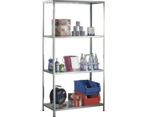 Polita metalica pentru rafturi modulare 1000x350 mm max. 60kg, vopsita gri - Img 2