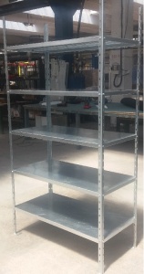 Raft 8 polite din tabla zincata, 1000x350x2700 mm - Img 2