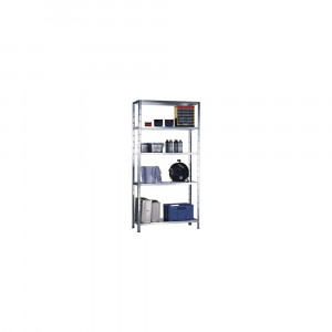 Raft metalic cu 5 polițe zincate 1000x400x1900 mm max. 65 kg/poliță, montaj rapid cu cleme