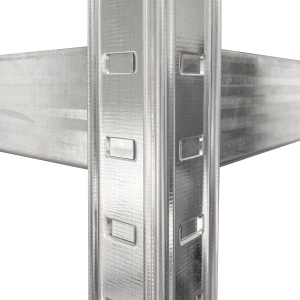 Raft metalic depozitare, 180 x 90 x 40 cm, galvanizat, 5 polite, 175 kg/polita - Img 6