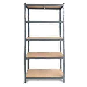 Raft metalic depozitare, 180 x 90 x 40 cm, gri antracit, 5 polite, 175 kg/polita