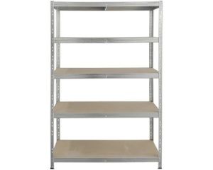 Raft metalic zincat 120 x 40 x 176 cm, argintiu, 5 polite - Img 2