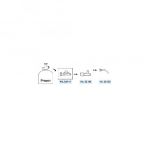 Regulator presiune butelie gaz 2,5 bari filet 3/8", pentru propan & butan - Img 2