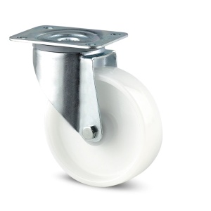 Roata pivotanta pentru carucior, din poliamida,160 mm, 350 kg