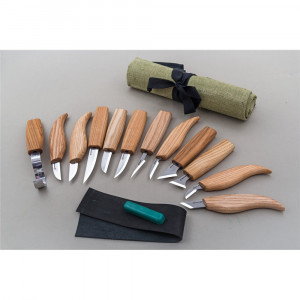 S10 Set de 12 cutite pentru sculptura/cioplit in lemn, BeaverCraft - Img 2