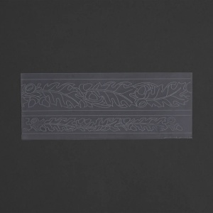 Sablon reutilizabil Craftaid, model curea cu frunze de stejar si ghinde (Oak Leaf & Acorns Belt) pentru modelaj piele - Tandy Leather 72015-00 - Img 2