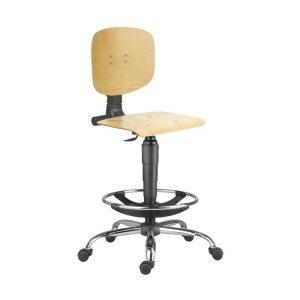 Scaun Profesional 1290 NOR LEMN, rotativ pentru atelier si hale - Img 2