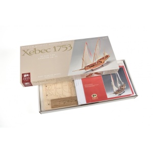 SCIABECCO/XEBEC - Vas cu tunuri 1753, Navomodel Amati, Scara 1:60, Lungime 72cm - Img 1