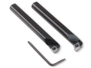 Scule de alezat stanga cu insertii din carbura, 55° sau 80°, 10mm, pentru strung Sherline - Img 3
