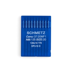Set 10 ace Schmetz 135x pentru masini de cusut piele, marime ata 138, varf rotund - Tandy Leather 3789-70 - Img 4