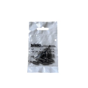 Set 10 biti Felo, seria Industrial profil Drept, C6.3, 3.0x0.5mm, 25mm - Img 1