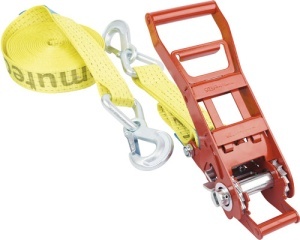 Set 2 chingi de fixare cu clichet si carabiniera Mamutec TD5, 50 mm x 8 m, 5000 kg