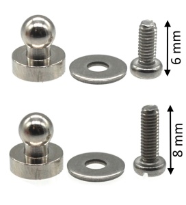 Set 4 parti inferioare pentru textile/piele, sisteme de fixare LOXX , diverse finisaje - Img 10