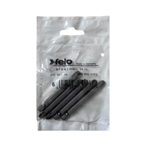 Set 5 biti Felo, seria Industrial profil Philips, E6.3, PH3, 73mm - Img 1