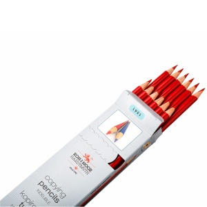 Set 5 creioane chimice speciale pentru transfer pe busteni sau de tamplarie KOH-I-NOOR ROSU - Img 1