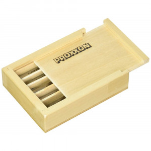 Set 5 cutite de strung 8 x 8 mm Proxxon 24530, HSS Cobalt, pentru PD 250/E - Img 3
