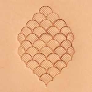 Set 6 stampile Craftool pentru modele cu solzi (Scale Pattern Stamp Set) - Tandy Leather 69065-00 - Img 2