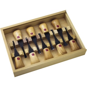 Set 9 dalti Deluxe pentru sculptura in lemn FR405, Flexcut