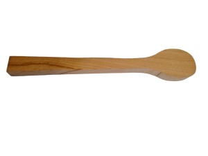 Set lingura groasa si spatula de cioplit din lemn de cires - Img 6