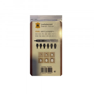 Set preducele ovale pentru pielarie 2.5-6 mm, Leder Haus - Img 2