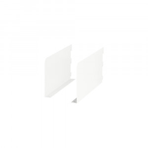 Set suporti raft pe sina Dolle Book Brackets 250x130x22 mm, alb, 2 piese